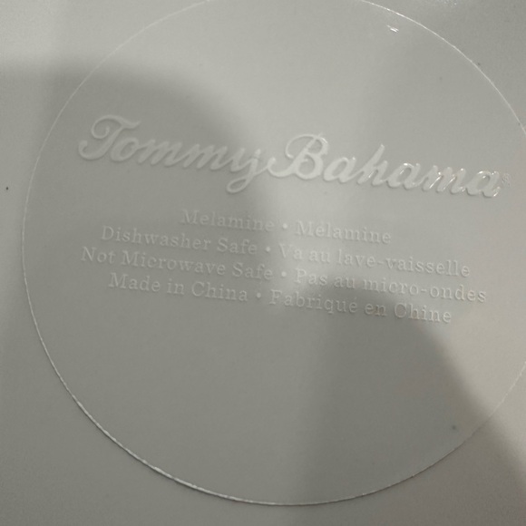 Tommy Bahama Green melamine set - Picture 4 of 5